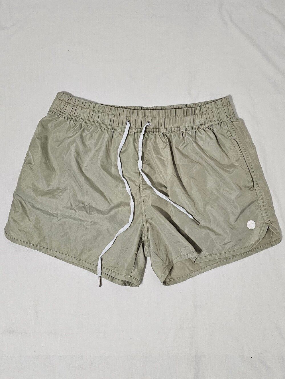 Liu Jo Uomo Men’s XL Beige Minimalist Athleisure Designer Resort Swim Shorts